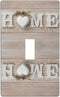 Home Wall Plate 1 Gang Single Toggle Decorative Light Switch Cover Modern Abstract Switch Plate Cover for Bedroom Kitchen Home Decor White Love...