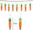 12 Pcs DIY Carrots Craft Ornament Hanging Pendant Decorations - Easter Gift for Decoration & Party Supplies...