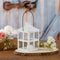 Kate Aspen Rustic Farmhouse Decor White Candle Holder Lantern Decorative (7.5 Inch), Wedding Decoration, Centerpiece Table Decorations, Home Decor...