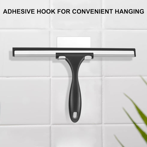 SetSail Shower Squeegee for Glass Doors Stainless Steel Squeegee for Shower Glass All-Purpose Window Squeegee for Tile Shower Walls, Bathroom, Sin...