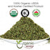 Organic Way Lemon Balm Leaf Cut & Sifted (Melissa officinalis) - Herbal Tea | Organic & Kosher Certified | Vegan | Raw, Non GMO & Gluten Free | US...