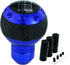 Abfer Leather Shift Knob 5 Speed Car Gear Shifter Knobs Round Stick Shifting Lever Fit for Most Vehicle, Blue...