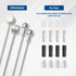 4Pcs Universal Bike Brake Cable Set, Standard Bicycle Brake Cable, Replaceable Brake Inner Wire Cable,Professional Bicycle Brake Line For MTB Moun...