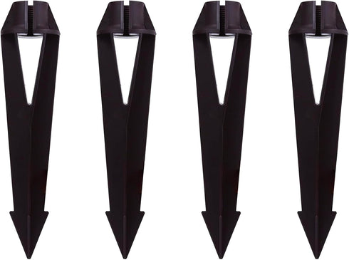 Inground Light Stakes, 1/2 NPT Female Thread, 8.6 Inch Solid Plastic Spikes,Corrosion Resistant Replacement Spike for Outdoor Landscape Path Light...