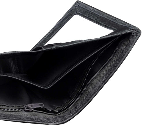 Mens 3D Dragon Vintage Luxury Leather Wallet ID Card Holder Purse w/Chain...