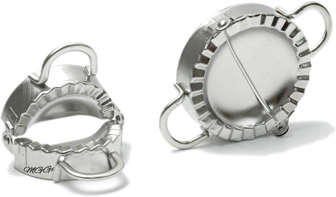 Stainless Steel Dumpling Maker, Pie Gyoza Empanada Press Mold, Ravioli Dumpling Mould Pastry Tools, 1 Set, Small+Big...