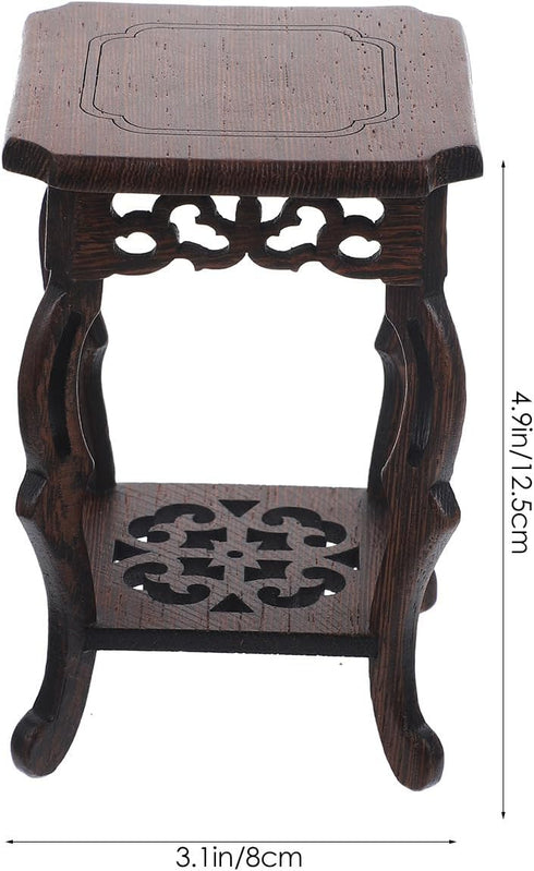 Ciieeo 2pcs Base Flower Pot Base Home Decor Wood Plant Stand Planter Rack Flowerpot Holder Base Home Display Pedestal Planter Holder Planter Stand...