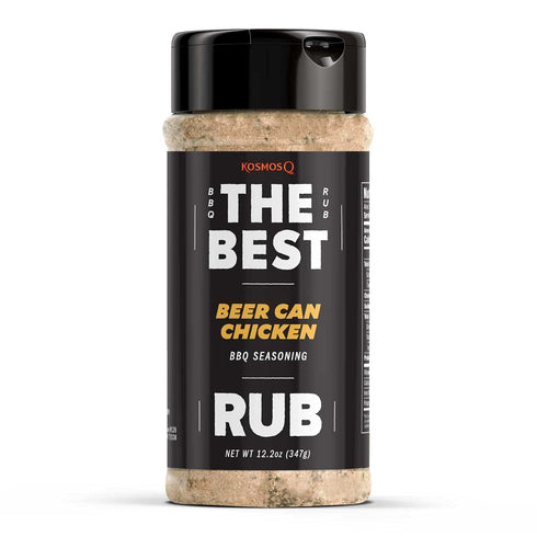 Kosmos Q The Best Beer Can Chicken Rub - BBQ Meat Dry Rub & Beer Can Chicken Seasoning - Use on Baked Chicken, Dumplings, Enchiladas & More (12.2 ...
