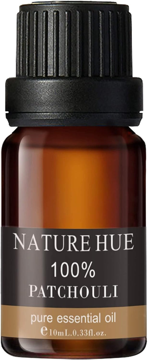 Patchouli Essential Oil - 10 mL (1/3 oz) - Pure, Natural, Therapeutic Grade - for Diffuser, Massage, Skin & Hair Care, Perfume & Candle Making - M...