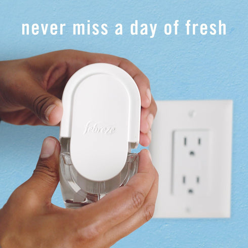 Febreze Odor-Fighting Fade Defy PLUG Air Freshener, Mountain, Ocean, Amber, (3) .87 fl. oz. Oil Refills...