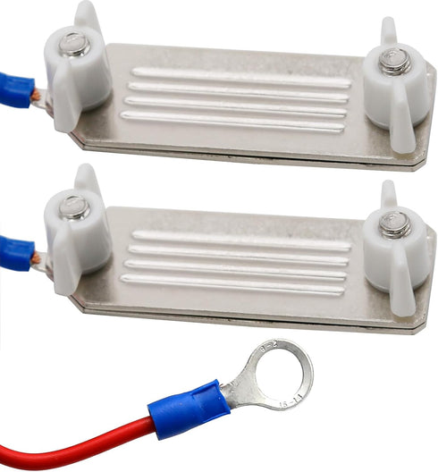2 Pack Electric Fence Tape Connector, Polytape to Polytape Connector, Polytape to Energizer Connector, with 90 cm Wire (to Polytape)...