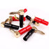 8 pcs 4mm Right Angle Speaker Plugs,L-Shaped Banana Plugs Bend Plug 90 Degree Speaker Connector for Speaker Wire (Red and Black)...