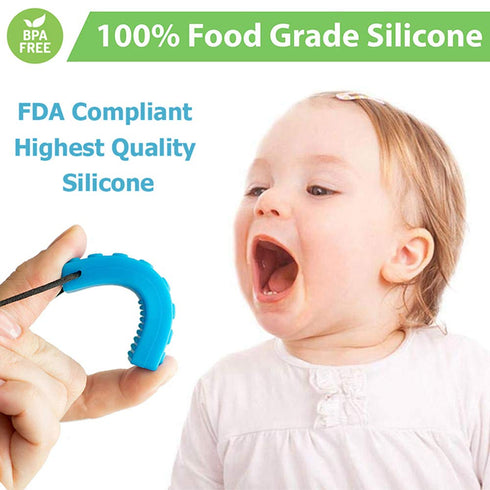 Chew Necklace, Sensory Chew Necklace Bundle for Kids with Teething, ADHD, Autism, Biting Needs, Oral Motor Chewy Teether, Silicone Necklace Made f...