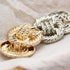 5 PCS Fashion Knotted Rope Metal Sweater Buttons for Clothes Decorative Women Coat Buttons Sewing Accessories (Silver, 25mm)...