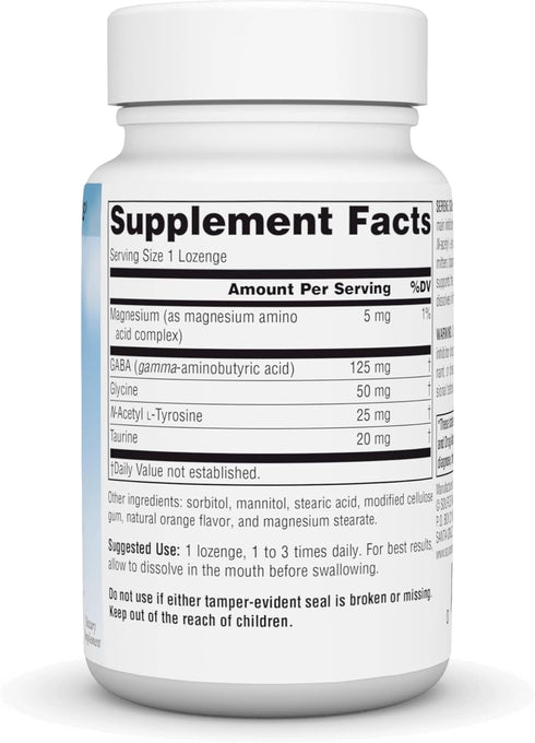 Source Naturals Serene Science, GABA Calm - Supports A Calming Mood, Quick Dissolving Orange Flavor - 60 Lozenges...