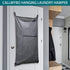 Hanging Laundry Hamper,Door Hanging Hamper with Width Opening, Over the Door Laundry bag with hooks, Laundry Collector and Over Door Storage Bag (...