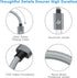 Rankie Micro USB Cable High Speed Data and Charging, Nylon Braided Charger Cord, 3-Pack, 3 Feet...