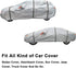 Car Cover Straps Wind Protector, 3Pcs Adjustable Elastic Windproof Ropes Protect Car Cover from High Winds, Universal Fit Most Cars (Black)...