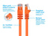 Monoprice Cat6 Ethernet Patch Cable - Snagless RJ45, Pure Bare Copper, 550MHz, UTP, 24AWG, 2 Feet, Orange - Fullboot Series...