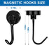 LOVIMAG Magnet Hooks for Cruise Cabin, 40LBS Cruise Door Magnets with Epoxy Coating, Strong Neodymium Magnets Swivel Magnetic Hooks for Kitchen Ac...