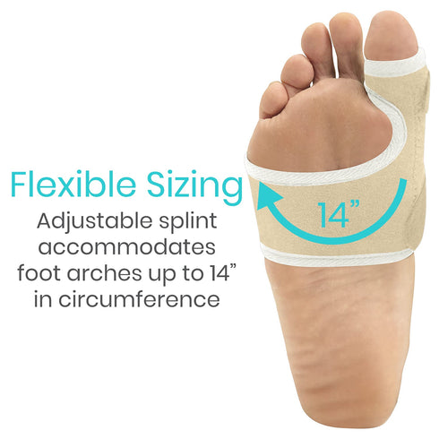 Vive Bunion Brace (Pair) - Big Toe Corrector Straightener with Splint - Hallux Valgus Pad, Joint Pain Relief, Alignment Treatment - Orthopedic Sle...