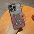 Compatible with iPhone 15 Pro Max Cute Case,Sparkle Diamond Rhinestone Design Bear with Separated Glitter Paper, Luxury Shiny BlingSoft Shockproof...