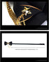 Men's Adjustable Bow tie Gold Metal Wings Chain Two Layer Neck Bowtie...