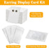 Coopay 120 Pieces Earring Necklace Display Cards Jewelry Holder Cards with 200 Earring Backs and 120 Self-Sealing Bags for Ear Pendants Necklaces ...