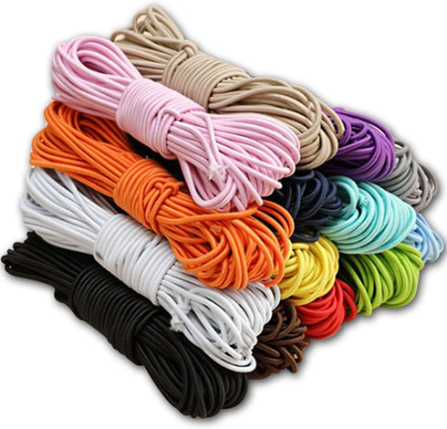 PerkHomy 1/4" x 25' Bungee Shock Cord Rope Marine Grade Heavy Duty Polyester Bungie Elastic Stretch String for Kayak Strap Tarp Tie Down Canopy Bo...