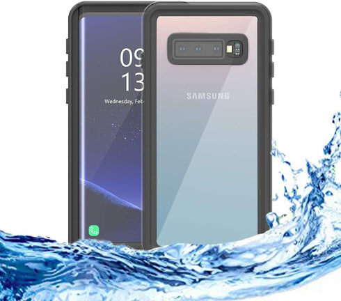 for Samsung Galaxy S10 Plus Waterproof Case Hard PC Soft TPU Shockproof Cover for Diving Swimming Skiing Sports Snowproof Dustproof Anti-Fall IP68...