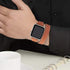 Bestig Bands Compatible with Apple Watch Band 40mm 41mm 38mm 42mm(Series 10) Women Men, Genuine Leather Double Tour Designed Slim Thin Strap for i...