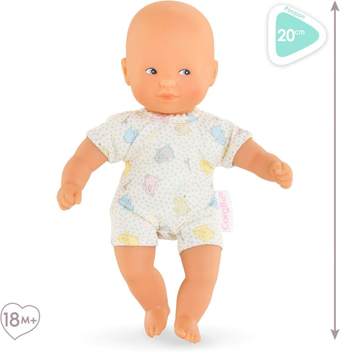 Corolle Mini Calin Bunnies Baby Doll - Small 8" Soft Body with Blue Eyes and Bunny Pattern Outfit, Vanilla-Scented, Easy to Hold - for Kids Ages 1...