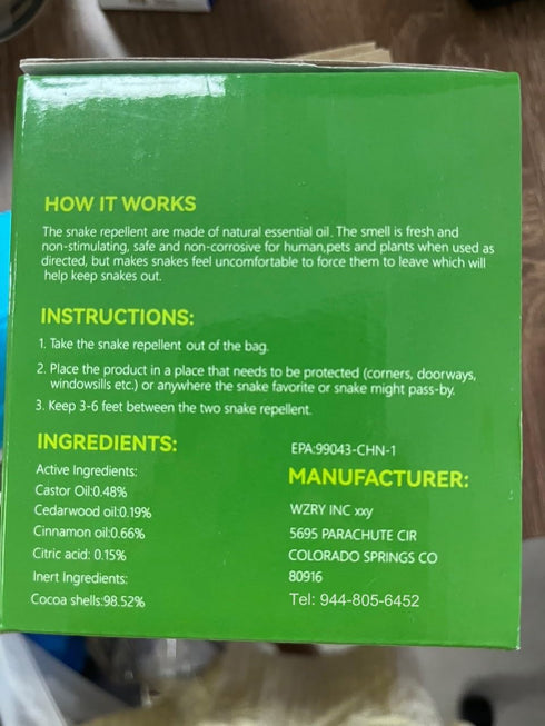 12 Packs Powerful Snake Repellent for Yard, Natural Repellent Balls for Snake Outdoor Camping Fishing, Snake Away Repellent to Keep Snakes Rats Aw...