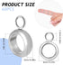 60PCS Bead Loop, Bail Beads Charm Holder Pendant Charm Rings, Stainless Steel Connectors Bails Beads, 4mm Inner Diameter Bail Tube Beads Hanger Da...