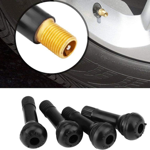 Tire Tyre Valve Stem 12 Pcs Car Tire Valve Stem TR412 TR414 Cap Rubber for Tubeless Rim Holes on Standard Vehicle Tires...