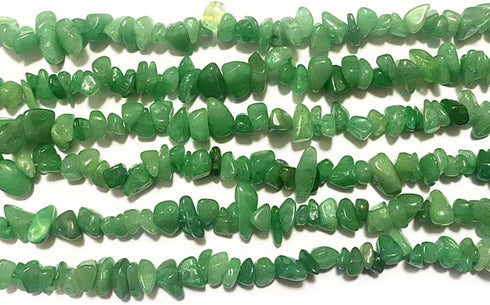 7-8mm Natural Green Aventurine Gemstone Chips Beads Healing Crystals Waist Bracelets Necklace Kit Irregular Stone DIY Crafts Design Jewelry Making...