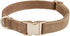 Soft Dog Collar with Metal Buckle Adjustable Durable Comfort Cotton Corduroy Collars for Large Medium Small Dogs Velvet Dog Collars, Coffee...