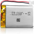 EEMB 3.7V Lithium ion Battery 1100mAh 603449 Rechargeable 3.7 Volt Lipo Battery Pack with Wire JST Connector for Speaker and Dashcam- Confirm Size...