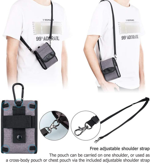 Kiorafoto Compact Camera Pouch Case for Sony ZV-1II ZV-1F ZV1 RX100VII RX100VI RX100VA RX100V RX100IV III II Canon G7XIII II G9XII Olympus TG-7 TG...