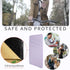 Phone Wallet Stick On, Leather Phone Card Holder, Credit Card Holder for Phone Case Compatible with iPhone, Samsung and Android - White, Purple...
