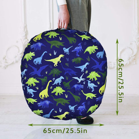 Dinosaur Lounger Cover - Blue, Breathable & Reusable Removable Slipcover for Newborn, Snugly Fit Baby Infant (Boy)...
