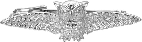 Animal Tie Clip for Men Unique Shark Owl Elephant Dolphin Fish Tie Bar Black Silver Gold Novelty Anniversary Jewelry Gift...