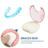 Tight Snap Lock Retainer Case, Denture Cup Kit Portable Retainer Case for Denture Storage (1Pack, Pink)...