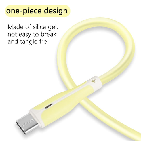 GELRHONR 5Pack USB C Charging Cable,USB-A to USB Type C 3A Fast Charging Cable,Colourful USB C Cable for Tablet,Phone-1M...