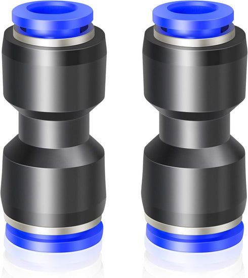 TAILONZ PNEUMATIC Straight Reducing 16mm Tube OD x 14mm Tube OD Tube OD Push to Connect Tube Fittings Push Lock PG16-14 (Pack of 2)...