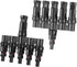 Solar Panel Connectors T Branch Connectors Cable Splitter Coupler 1 Male to 5 Female and 1 Female to 5 Male, Solar cable connectors for residentia...