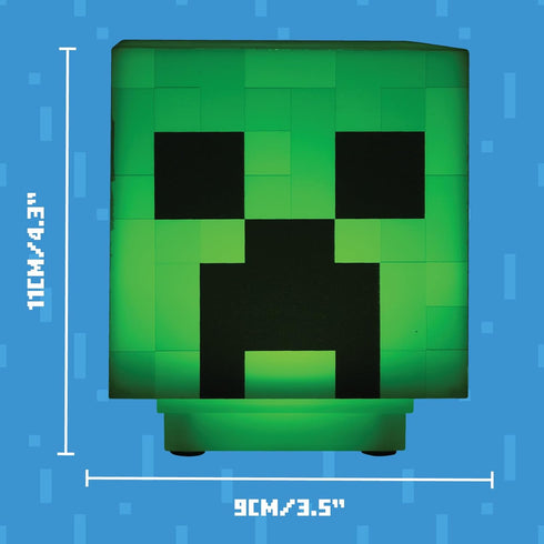 Paladone Minecraft Creeper Desk Light with Official Creeper Sounds, Handheld Night Light for Kids Room or Gamer Décor - Licensed Minecraft Gifts...