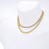 metaltree98 Fashion CZ Stoned 4 mm 2 Combo Set 16" + 18" Tennis Chain Necklace (Gold Toned)...