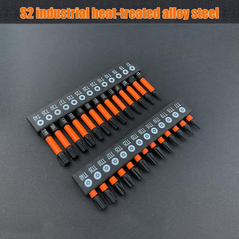 Torx screwdriver set 26pcs(T7-T40 TT7-TT40) security torx bit set,tamper proof torx bit set,1/4 hex bit set,Two size options with and without hole...