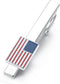 HONEY BEAR Men US Flag Tie Clip Bar Stars Stripes American Flag Wedding Gift 5.4cm...